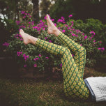Yellow Celandine Poppy Floral Leggings<br><div class="desc">Stretchy,  fashionable leggings that feature the photo image of a yellow Wood Poppy flower,  also known as a Celandine Poppy,  and printed in a repeating pattern. Colours include yellow and green. A fun,  floral design! Select your leggings size.</div>