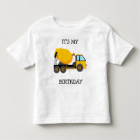 Yellow Cement Truck Child's It's My Birthday