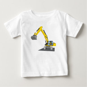 yellow chain excavator baby T-Shirt