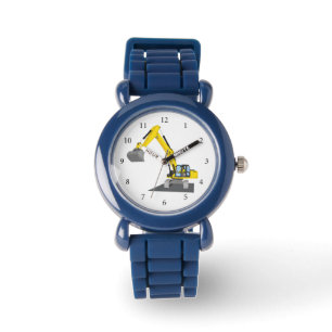 yellow chain excavator watch