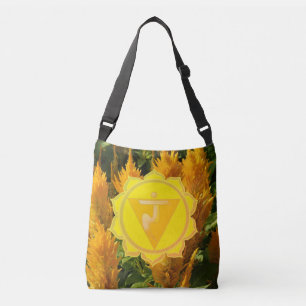 Yellow Chakra Custom All-Over-Print Cross Body Bag