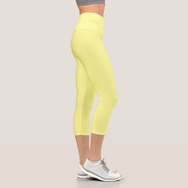 Yellow Chalk Capri Leggings (Right)