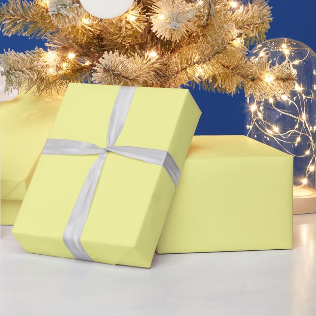 Yellow Chalk Wrapping Paper (Holidays)