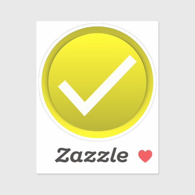 Yellow Check Mark (Sheet)