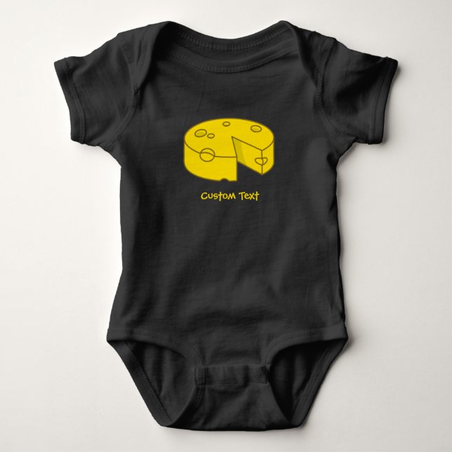 Yellow Cheese Baby Bodysuit (Front)