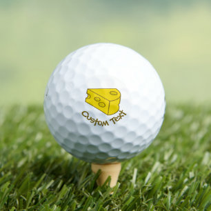 Yellow Cheese Golf Balls