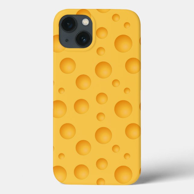 Yellow Cheese Pattern Case-Mate iPhone Case (Back)