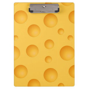 Yellow Cheese Pattern Clipboard