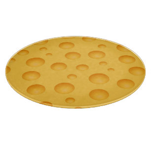 Yellow Cheese Pattern Cutting Board