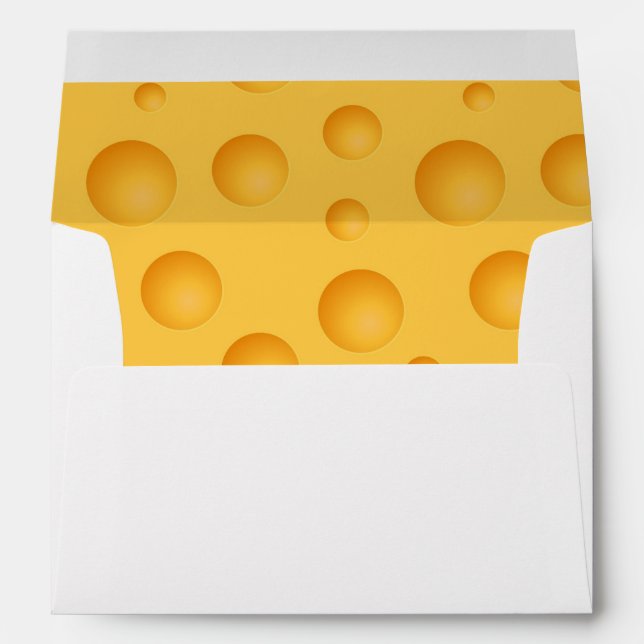 Yellow Cheese Pattern Envelope (Back (Bottom))