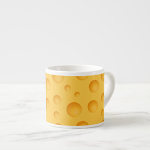 Yellow Cheese Pattern Espresso Cup