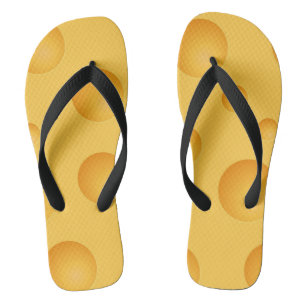 Yellow Cheese Pattern Jandals