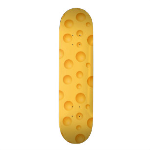 Yellow Cheese Pattern Skateboard
