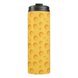 Yellow Cheese Pattern Thermal Tumbler
