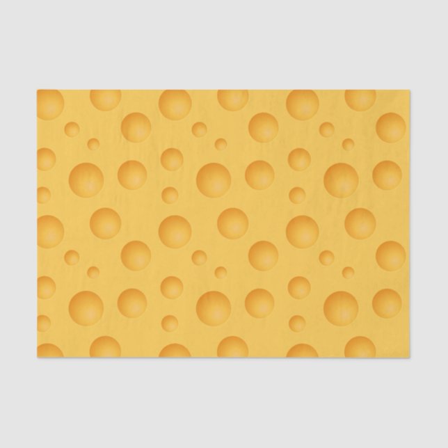 Yellow Cheese Pattern Tissue Paper (Front)