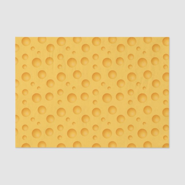 Yellow Cheese Pattern Tissue Paper (Front)