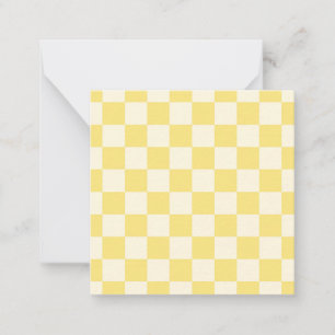 Yellow Chequerboard Card