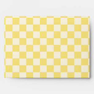Yellow Chequerboard Envelope