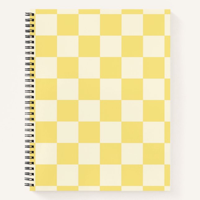 Yellow Chequerboard Notebook (Front)