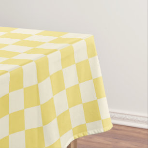 Yellow Chequerboard Tablecloth