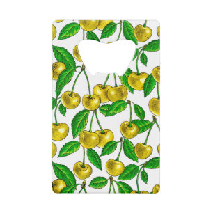 Yellow cherries on white