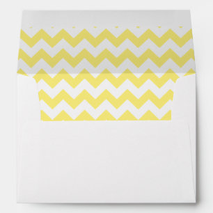 Yellow Chevron Design Envelope