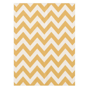 Yellow Chevron Zigzag Pattern Tablecloth