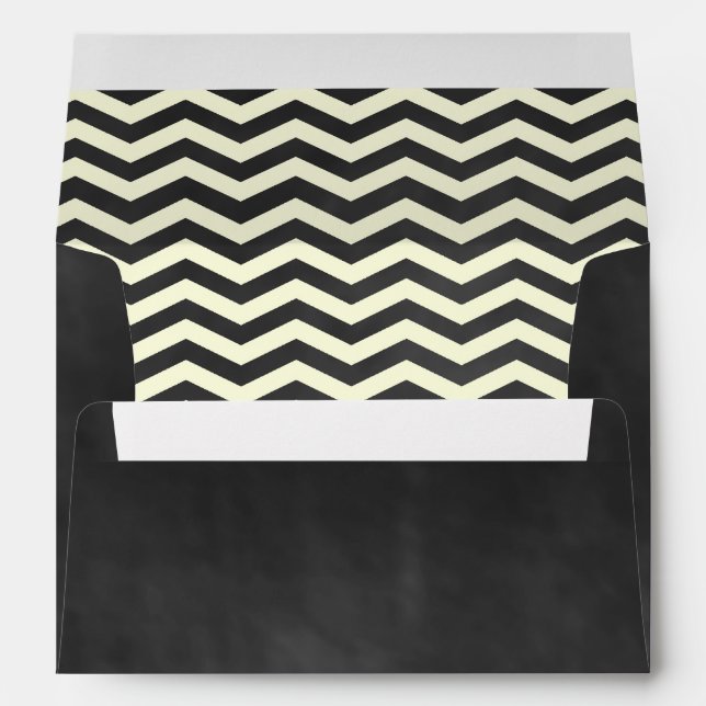 Yellow Chevrons Envelope (Back (Bottom))