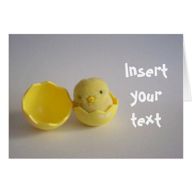 Yellow Chick Card (Front Horizontal)