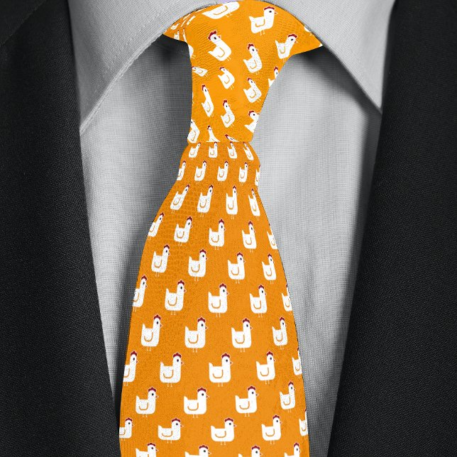 Yellow Chicken Farmer Tie (Creator Uploaded)