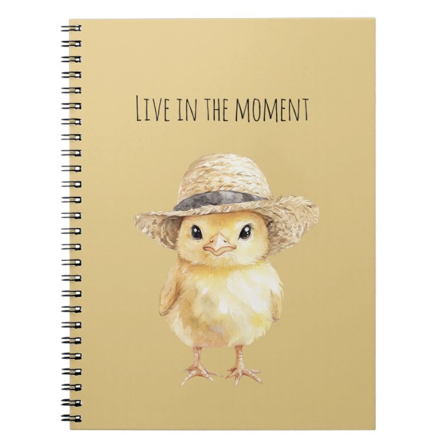 Yellow Chicken Hat Notebook (Front)