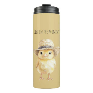 Yellow Chicken Hat Thermal Tumbler