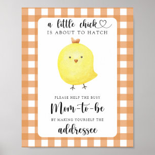 Yellow chicken - Help the Busy Mum-to-Be Poster