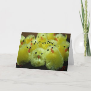 Yellow Chicks Fathers Day Card
