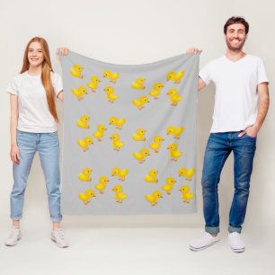 Yellow Chicks Fleece Blanket