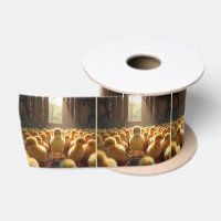 Yellow Chicks In a Sunny Barn