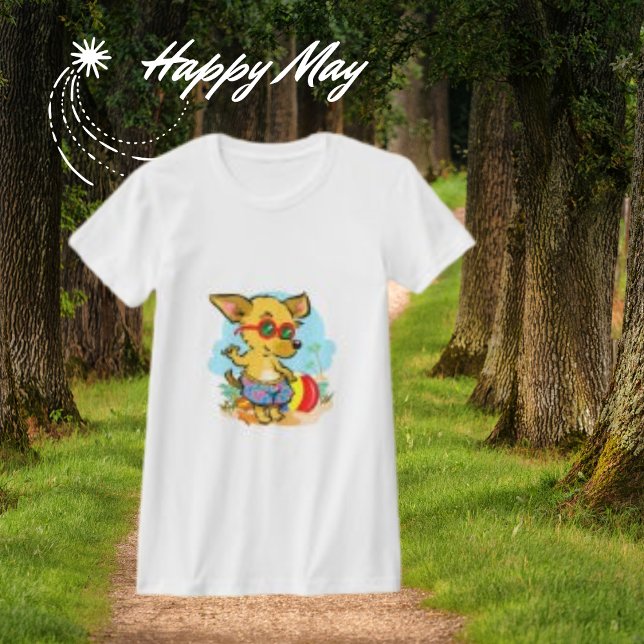  Yellow Chihuahua,  Funny Pet Dog White Colour T-Shirt (Creator Uploaded)
