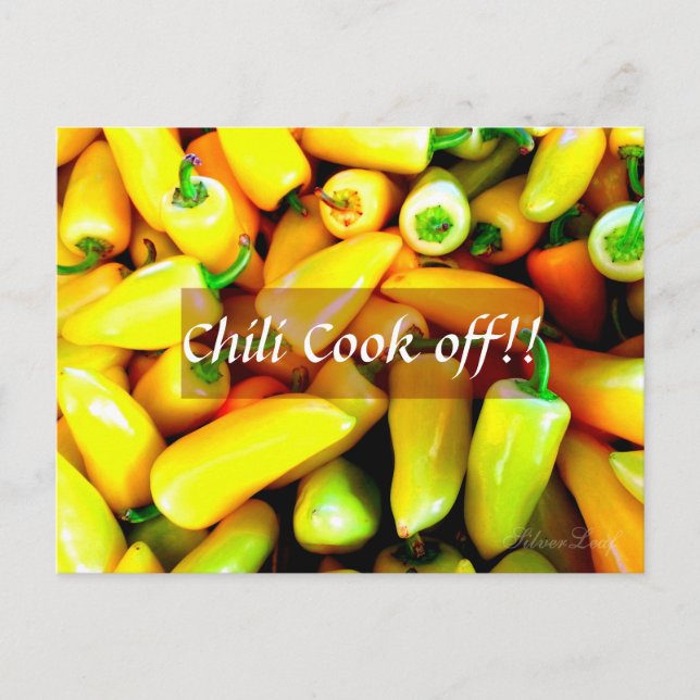 Yellow Chillies Postcard (Front)