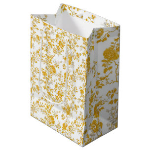Yellow Chinoiserie Floral Pattern 2 Gift Bag
