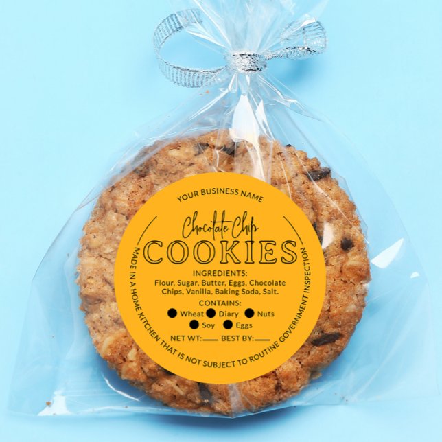 Yellow Chocolate Chip Cookies Cottage Law Sticker (Creator Uploaded)