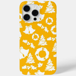 Yellow Christmas Pattern iPhone 15 Pro Max Case