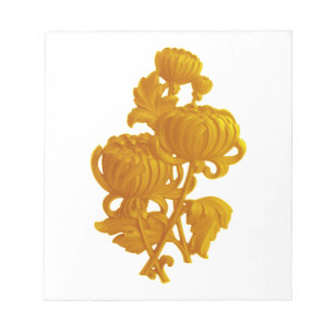 Yellow Chrysanthemum Notepad