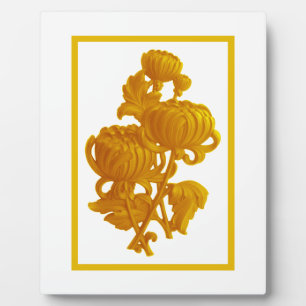Yellow Chrysanthemum Plaque