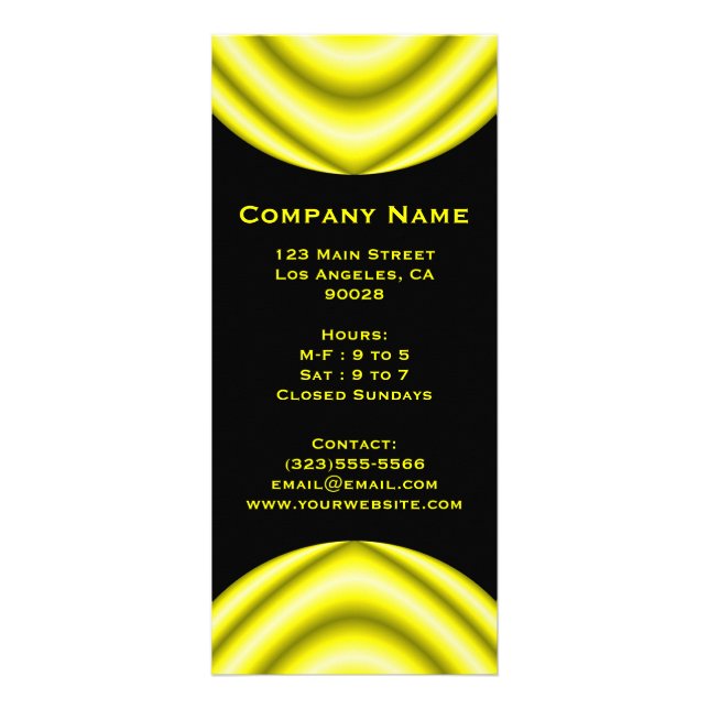 yellow circle rack card (Front)