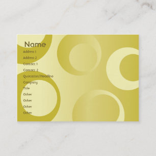 Yellow Circles - Chubby Business Card