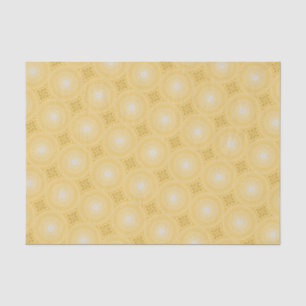Yellow circles pattern tissue paper
