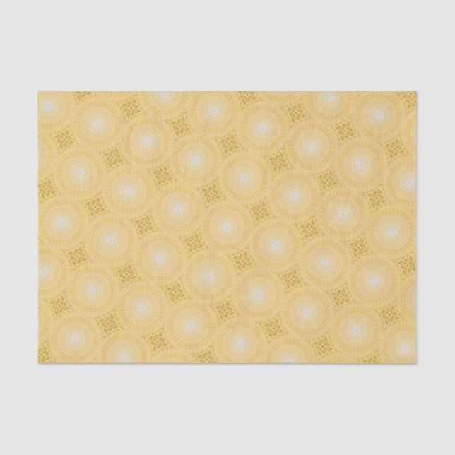 Yellow circles pattern tissue paper (Front)