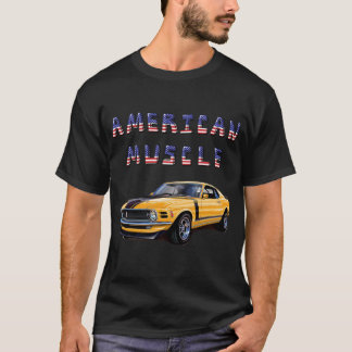 Yellow Classic American Muscle Car T-Shirt