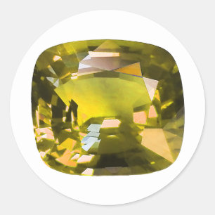 Yellow Classic Round Sticker