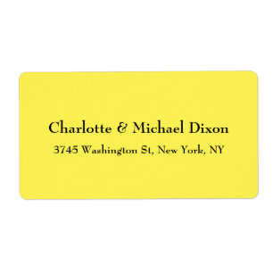 Yellow Classical Stylish Elegant Family Name